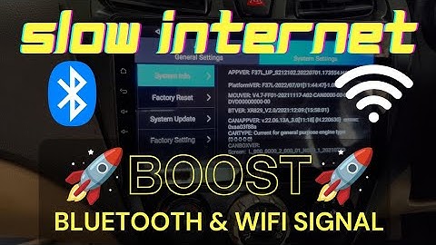 💥How to boost wifi & Bluetooth signal strength in Any type of Android car stereo || Slow internet