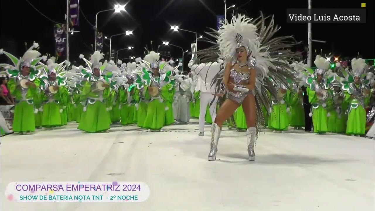 COMPARSA EMPERATRIZ 2024 SHOW DE BATERIA TNT 2º NOCHE YouTube