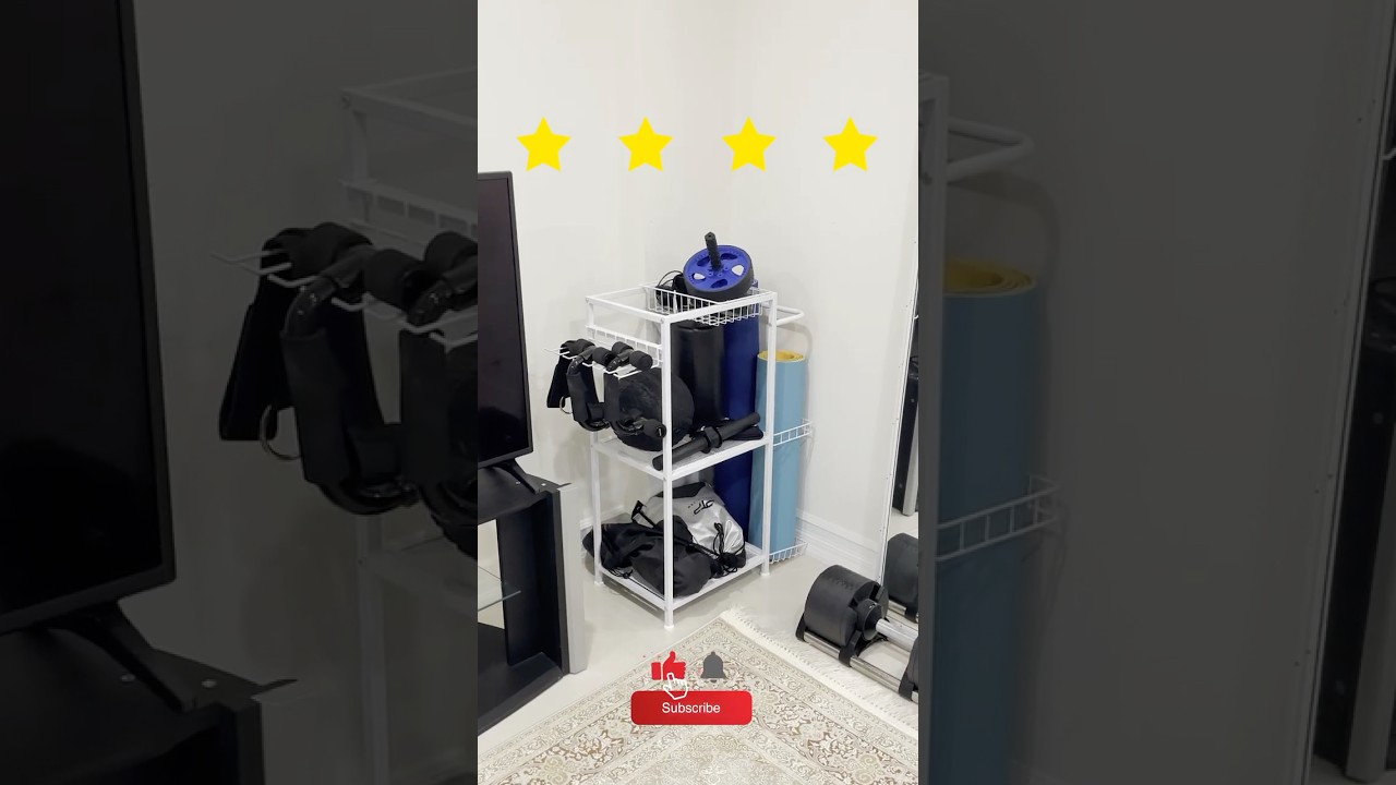 Keeping Home Workout Equipment Organized!! 