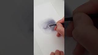 Painting an eye with watercolors using only ONE color #watercolorpainting