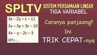 TRIK HITUNG CEPAT SPLTV