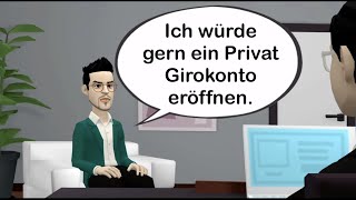 Deutsch lernen - zwischen Herr Koller und einem Bankberater - Dialog