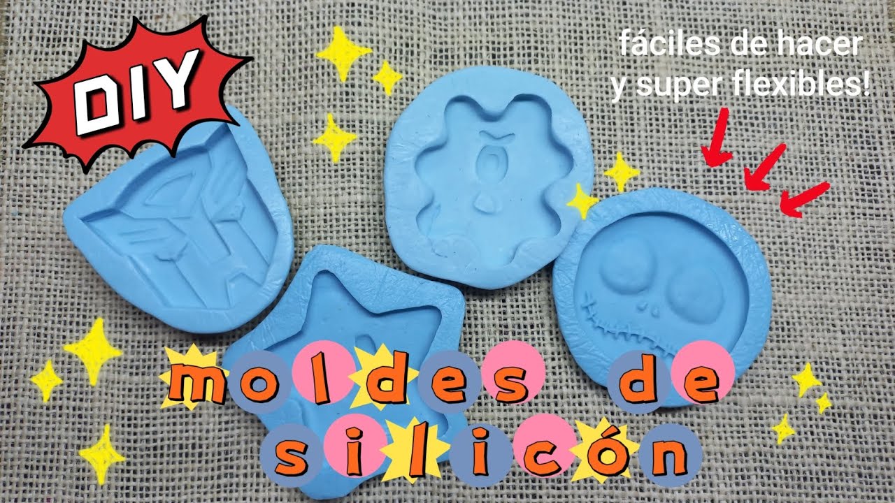 Como hacer Moldes de silicon, Fáciles de hacer, super flexibles 🤩
