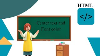 Center Tag and Font Color in  HTML #html
