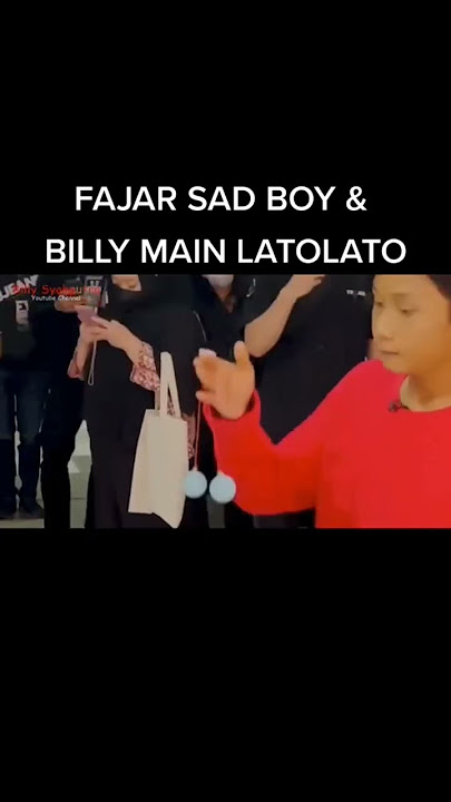 fajar sadboy & billy main lato lato 😂 #shorts