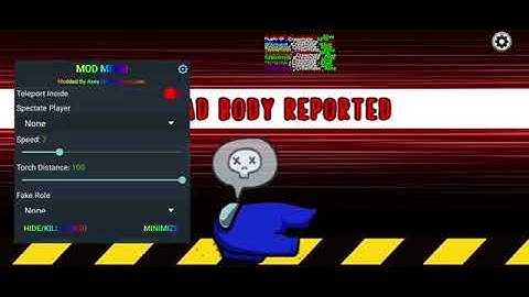 Among US   MOD MENU!   Select Player and Give Role1