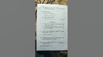 2024 DIGITAL ELECTRONICS previous year question paper 2024 of digital electronics BCA PUNJABIUNI