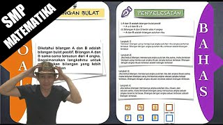 BILANGAN BULATDiketahui bilangan A dan B adalah bilangan bulat positif. Bilangan A dan B sama-sama