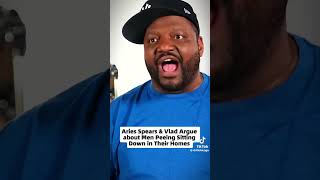 Aries Spears & VladTV Argue About Men Peeing Sitting Down On The Toilet😂🤣😂🤣 #short #shorts #viral