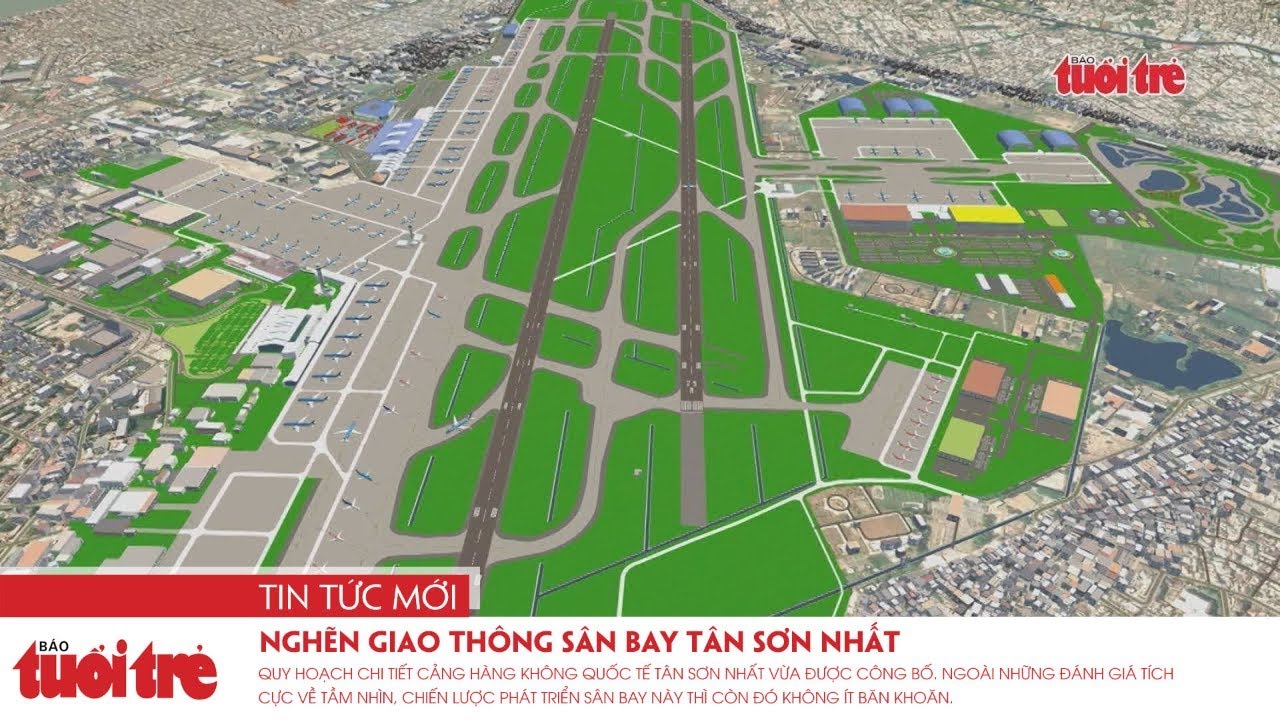Nghẽn giao thông sân bay Tân Sơn Nhất: qui hoạch mới,... - youtube