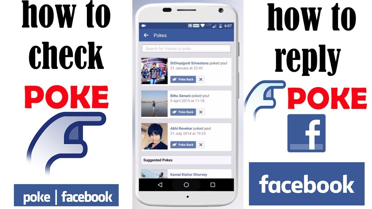 How to check POKE on facebook, how to poke someone on facebook Poke