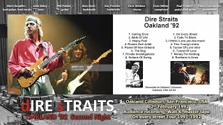 Dire Straits 1992-Feb-02 Oakland - 2Nd Night Audio Only