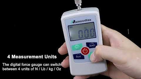 Mxmoonfree Digital Force Gauge with Units N/ LB/ Kg/ Oz, ZMF model 500N/300N/50N/5N are available