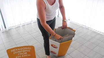 How to assemble a Hexagonal Dumpbin