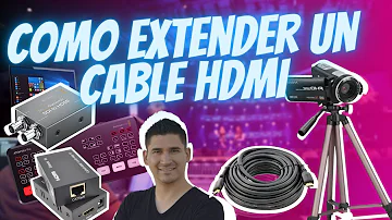 ¿Cómo se puede alargar un cable HDMI?