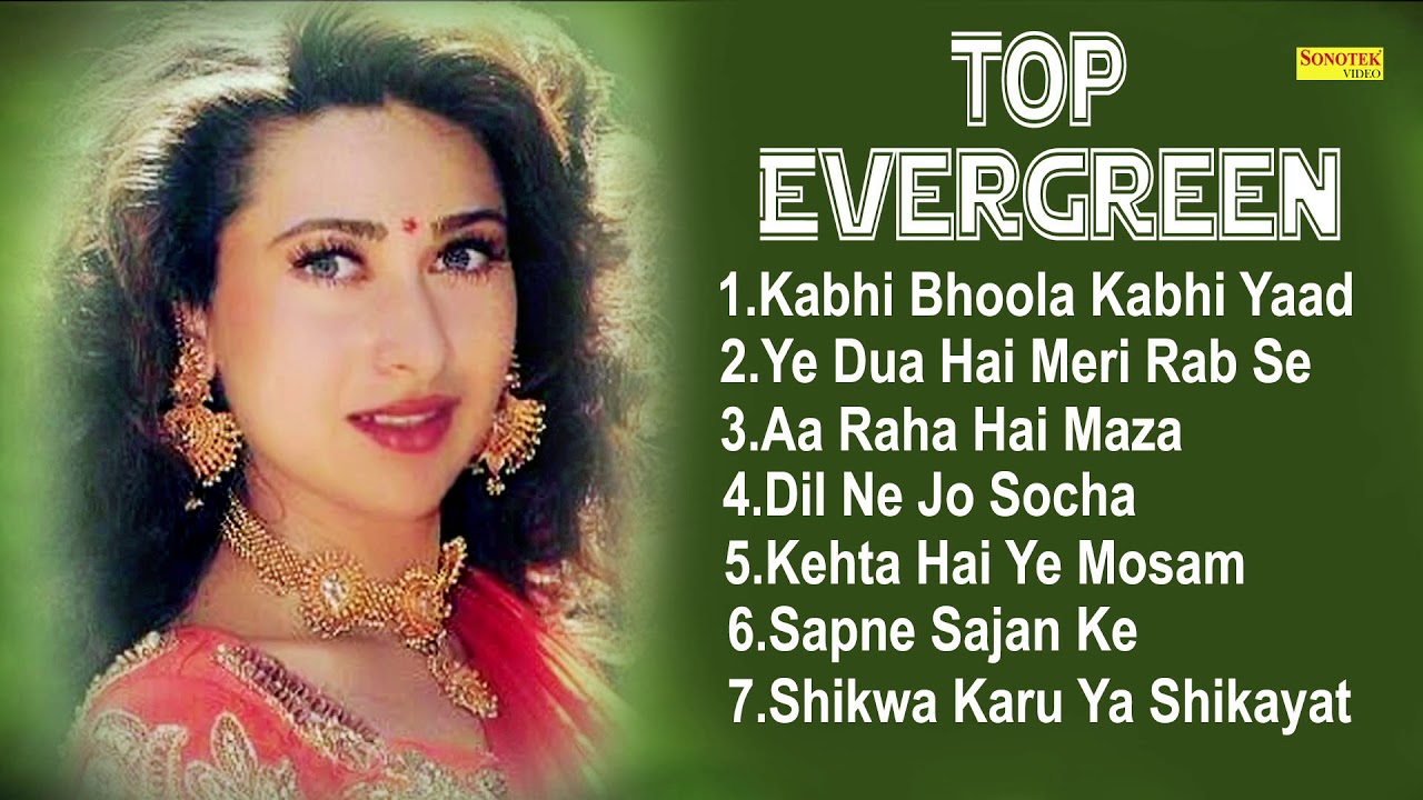 Evergreen Melodies  90S Romantic Love Songs  Alka Yagnik  Kabhi Bhula Kabhi Yaad Kiya  Karishma