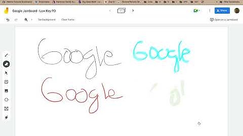 Low Key PD: Google Jamboard - Tools - Pen and Eraser