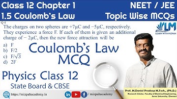 NEET 2024 - Physics Class 12 Chapter 1 - Coulomb