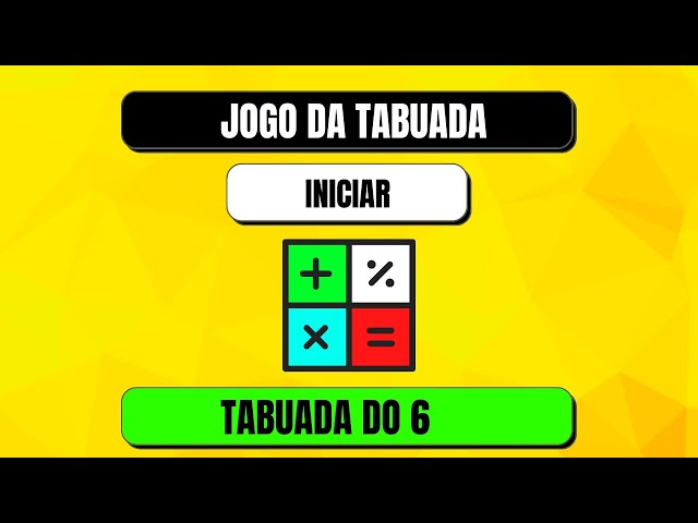 Jogo interativo – tabuada do 6 ⋆ EduKinclusiva