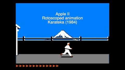 Karateka Rotoscoping 1983