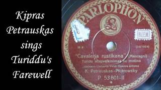 Kipras Petrauskas Sings Turiddus Aria Mamma, Quel Vino È Generoso