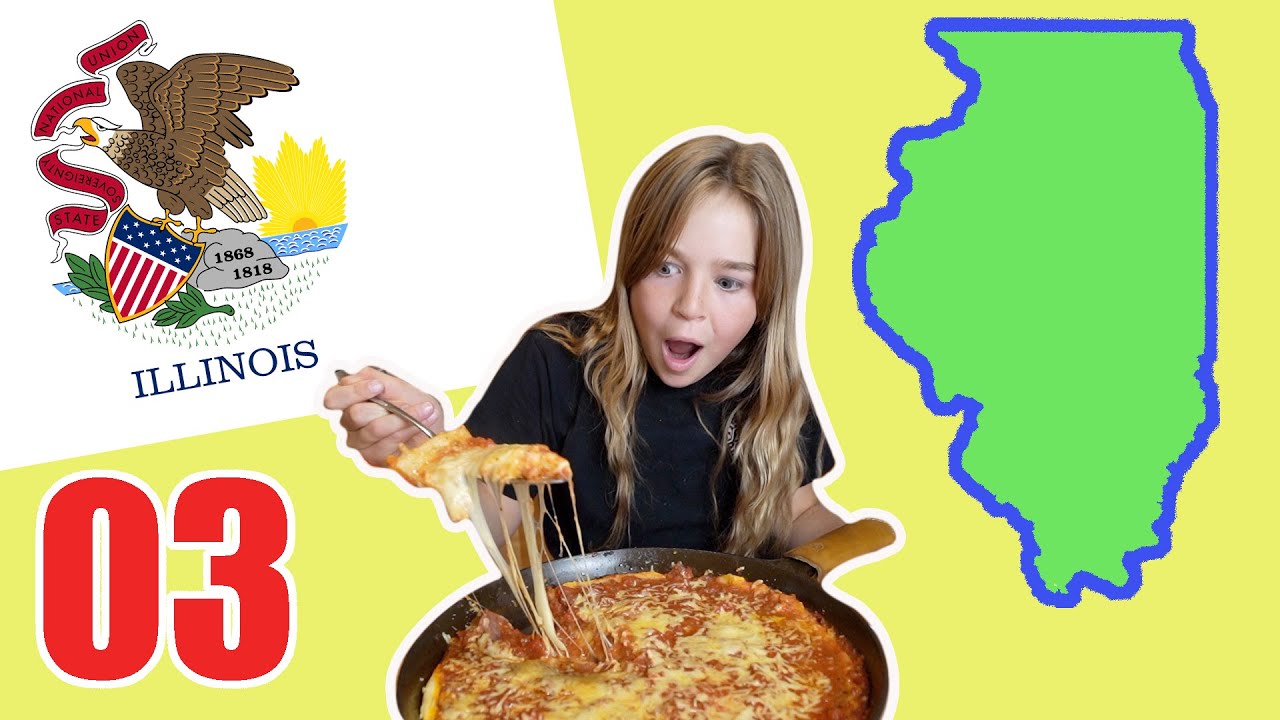 Семья из Новой Зеландии впервые пробует пиццу с толстым дном! Еда штата Иллинойс