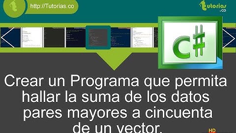 arrays – visualStudio c# (suma pares mayores a cincuenta vector)