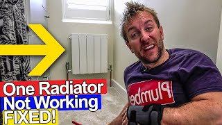 HOW TO FIX ONE RADIATOR NOT WORKING AGAIN!