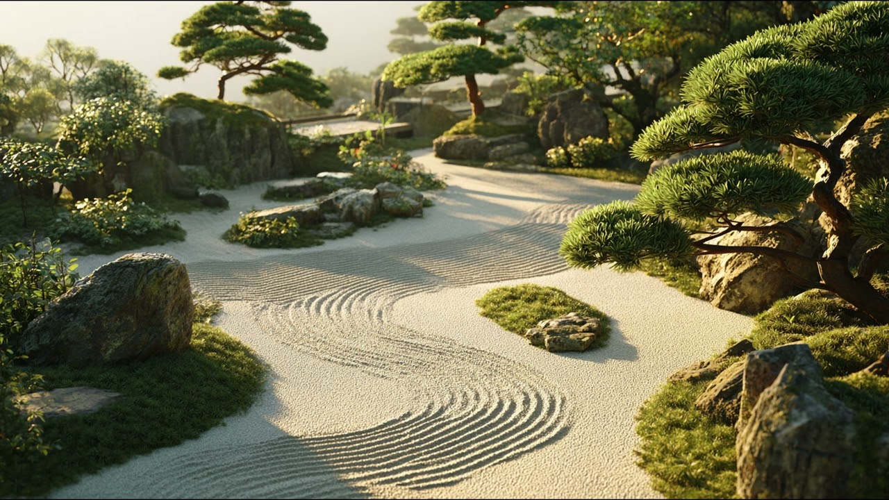 Path of White Gravel (Stone Meditation Mix) — Zen Garden Journey • Relaxing Music