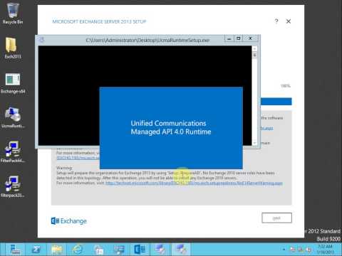 Installing Exchange 2013 on Windows Server 2012 - Unedited