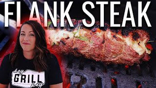 Grilled STUFFED Flank Steak! | How To