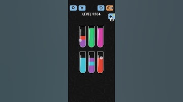 Water Color Sort Level 5384 Gameplay Solution WalkThrough