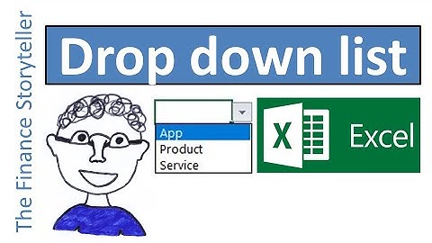 Drop down list in Excel