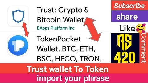 Trust wallet To token pocket  TrustWallet users you can import your phrase  to tokenpocket #Rs420
