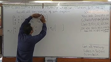 Lecture 5 #Matrices #For_IIT_JEE_Maths_By_Suhag_Kariya #Teko_Classes #Class_12 #Matrix