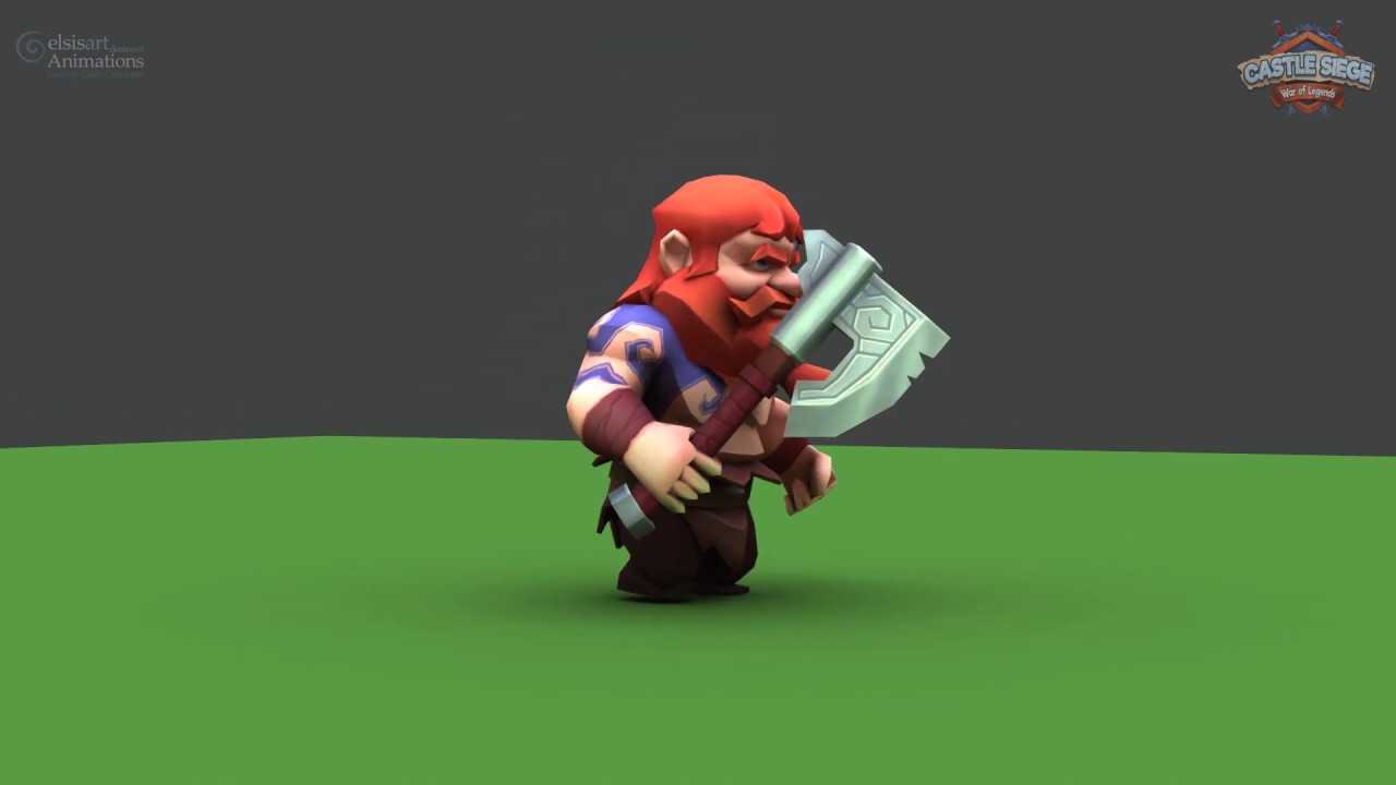 Barbarian - 3D Animations - Low Poly Game Characters - YouTube