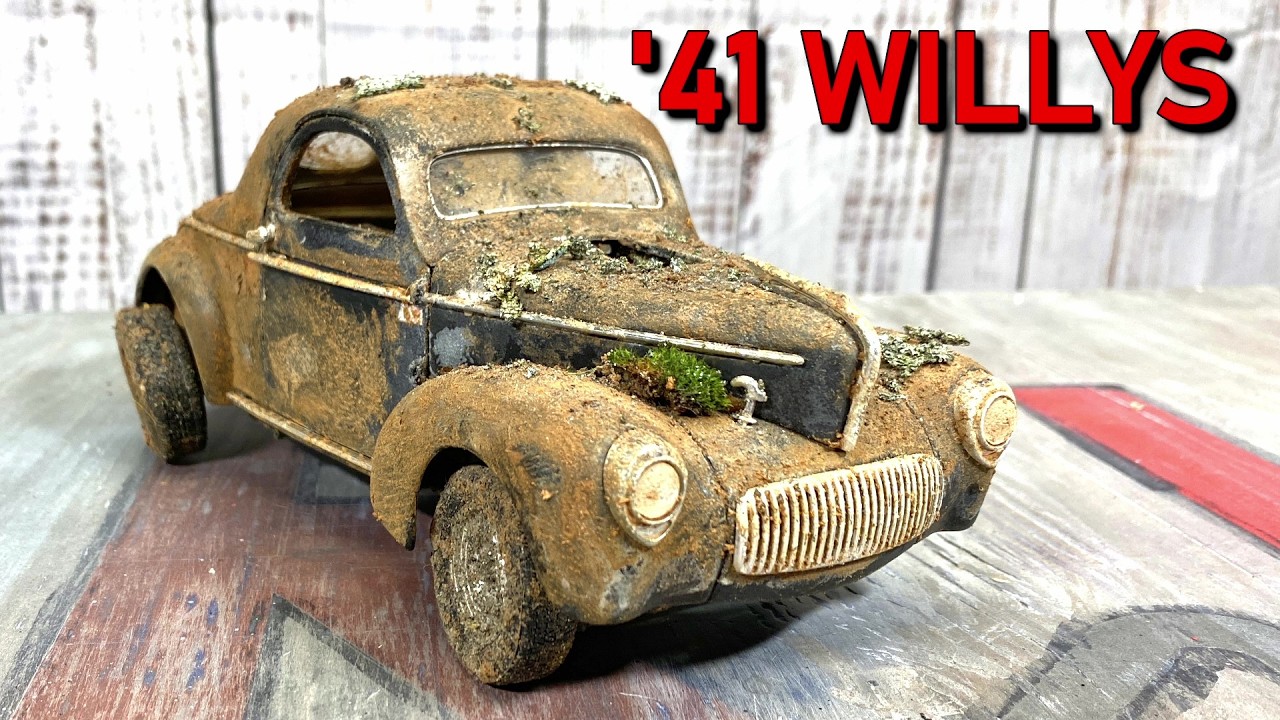 Restoration 1941 Willys Coupe Abandoned Classic Car
