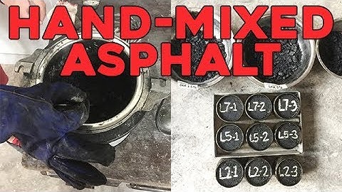How to Make Asphalt Samples by Hand-Mixing (1 Minute Video)
