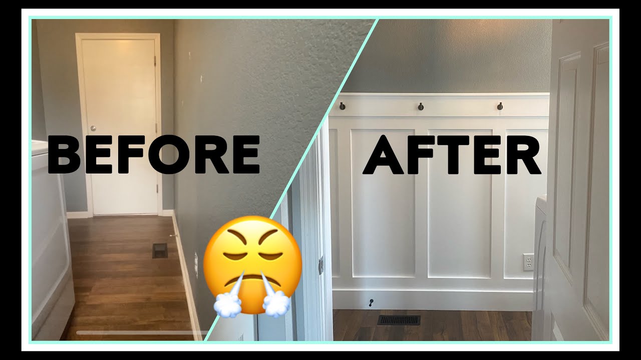 Laundry Room Board and Batten Makeover DIY YouTube