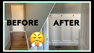 Laundry Room Board and Batten Makeover - DIY