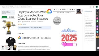 [NEW2025] Deploy a Modern Web App connected to a Cloud Spanner Instance || #qwiklabs || #GSP1051