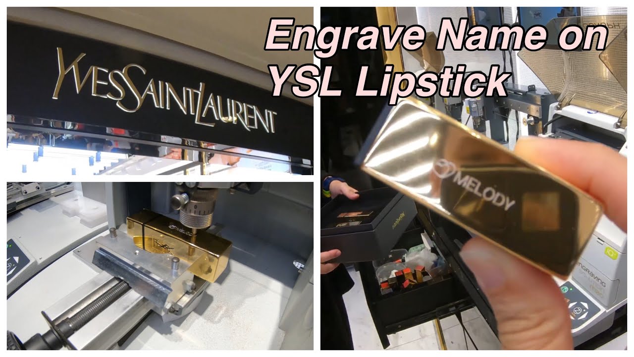 Engrave your name on YSL lipsticks at Mid Valley for Free - YouTube