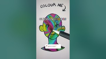 GUESS the COLORS For My Drawing…🌈🤔✨ (HARD) #guessthecolor #drawing #artchallenge #shorts