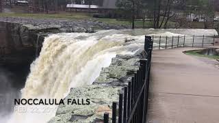 Noccalula Falls Roars In Week of Torrential Rain