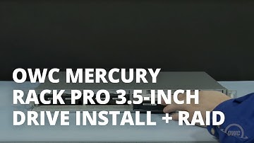 How to install a 3.5-inch Hard Drives in an OWC Mercury Rack Pro