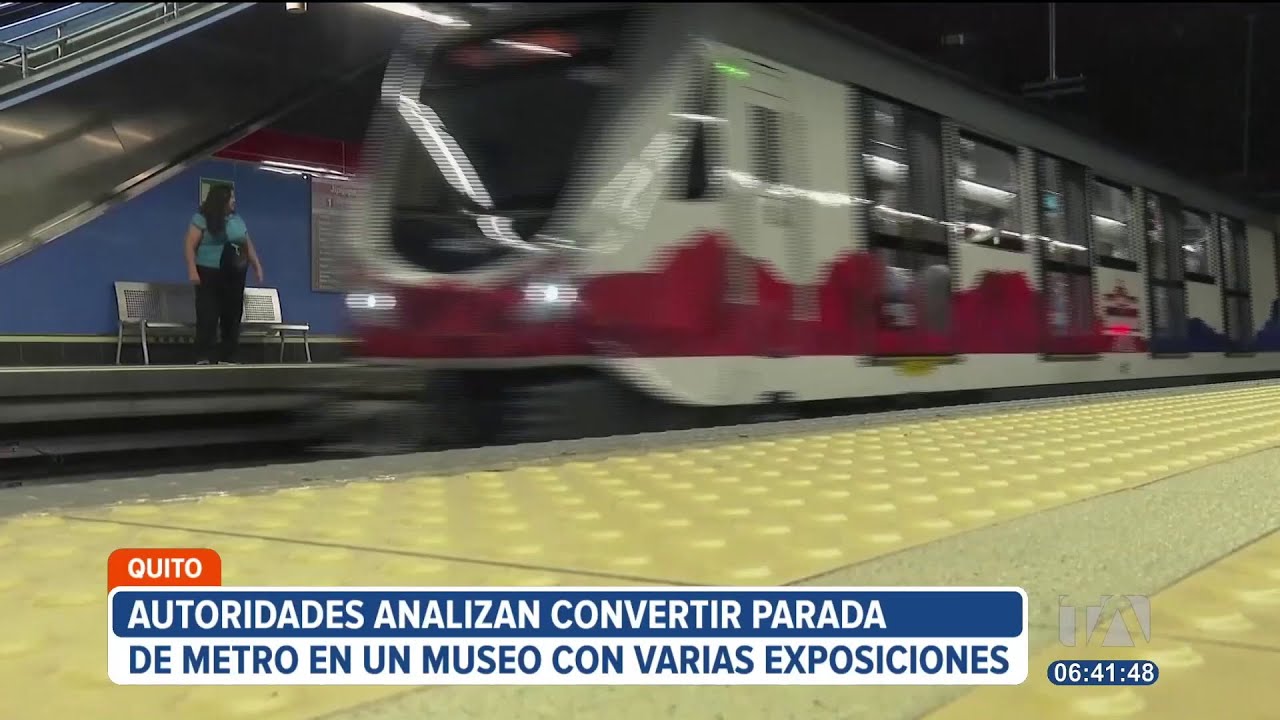 Autoridades analizan convertir una parada del Metro de Quito en un espacio cultural