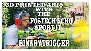 3D Printed AR15 with the Fostech Echo Sport Binary Trigger!! The Brick AR15 Lower!
