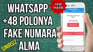 Whatsapp Fake Numara Alma 2020 +48 POLONYA - [SAHTE NUMARA ALMAK]