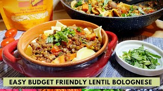 How to make Vegan Lentil Bolognese #lentils #plantbased #slimming