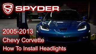 Spyder Auto Installation: 2005-2013 Chevrolet Corvette Apex Headlight Installation.